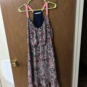 Maurices Navy and red Paisley High-Low Dress